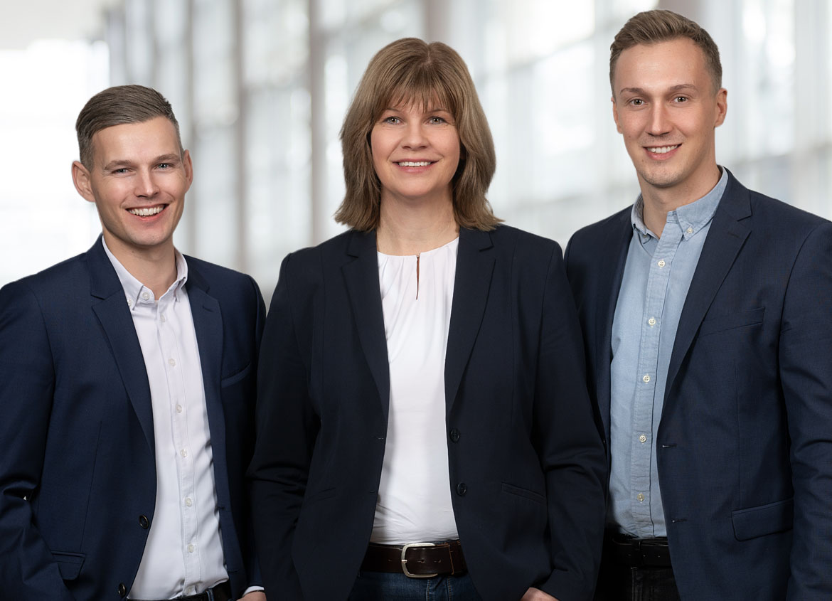 Maik Stahnke, Andrea Möller, Jannick Boldt (v.l.n.r.)